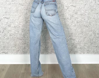 Lucky Brand Faded Worn Relaxed Loose Fit Vintage 90's Jeans / Size 30