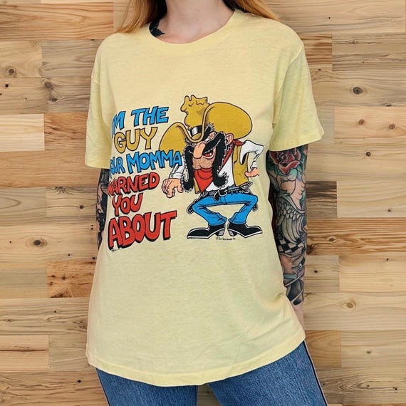 80's Western Soft Thin Funny Vintage Outlaw Tee Shirt T-Shirt