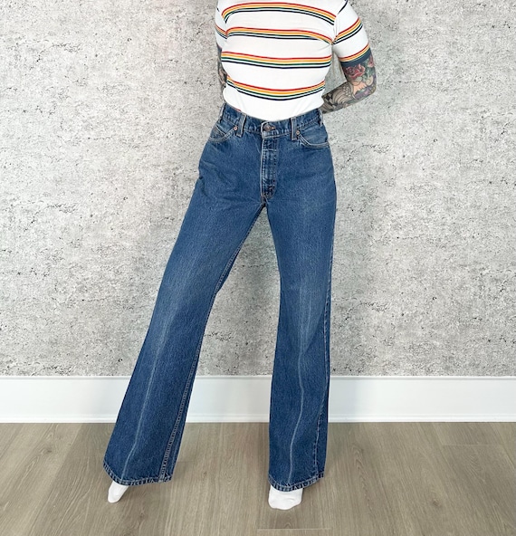 Levi's 517 Vintage Orange Tab Jeans / Size 32 33
