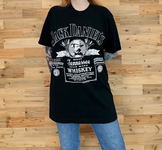 80's Jack Daniels Tennessee Whiskey Vintage Tee Shirt T-Shirt