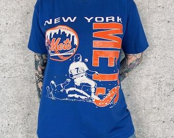 New York Mets Vintage MLB Baseball Team T-Shirt Tee Shirt