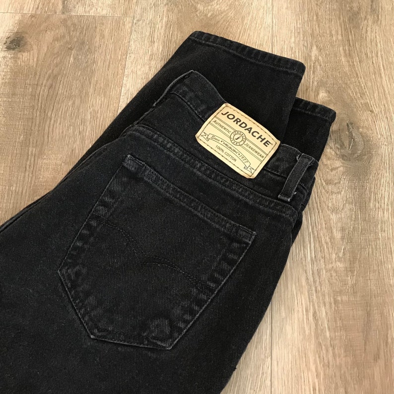 Jordache 90's Black Vintage Jeans / Size 29 image 8