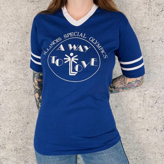 80's Illinois Special Olympics A Way To Love Tee Shirt T-Shirt