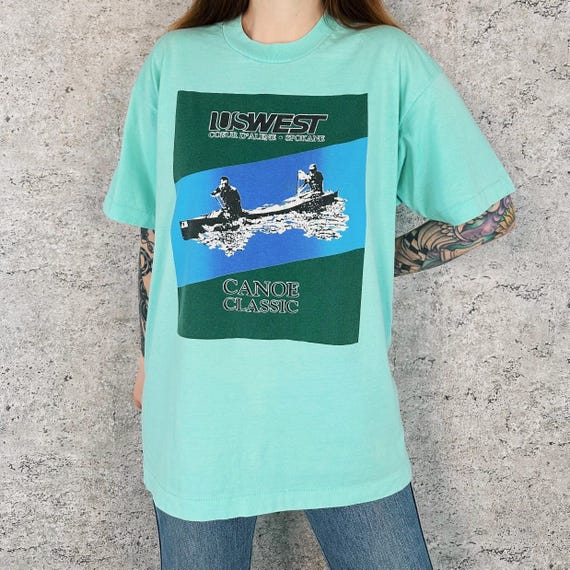 Idaho Coeur D'Alene Spokane Canoe Classic Vintage Tee Shirt T-Shirt
