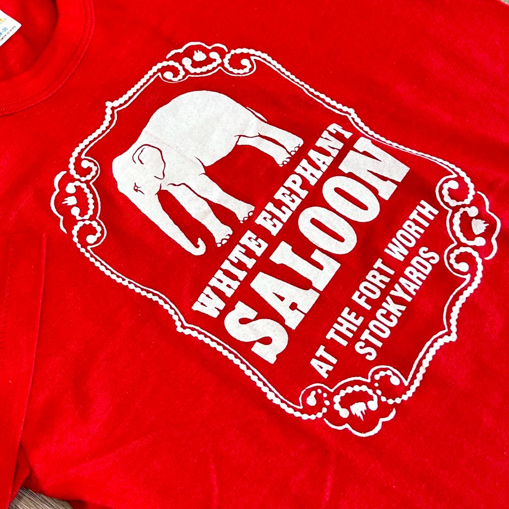 70's Vintage White Elephant Saloon Texas Tee Shirt T-shirt 70's Vintage White Elephant Saloon Texas Tee Shirt T-shirt