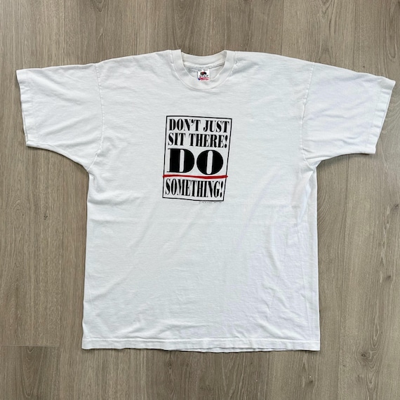 90's Vintage Do Something Fitness Tee Shirt T-Shirt