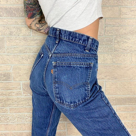 70's Levi's 505 Orange Tab Jeans / Size 30