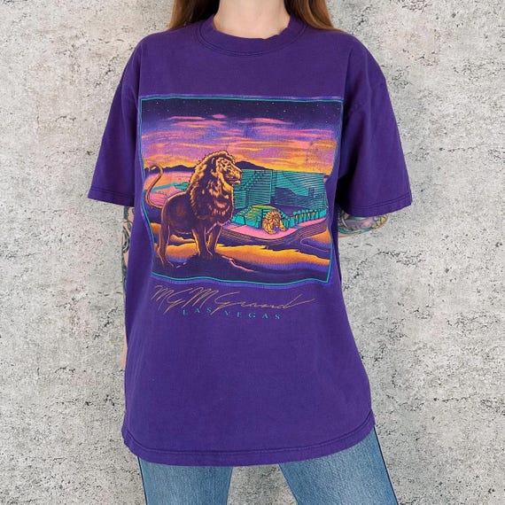 Vintage 90's MGM Grand Las Vegas Casino Hotel Tee Shirt T-Shirt
