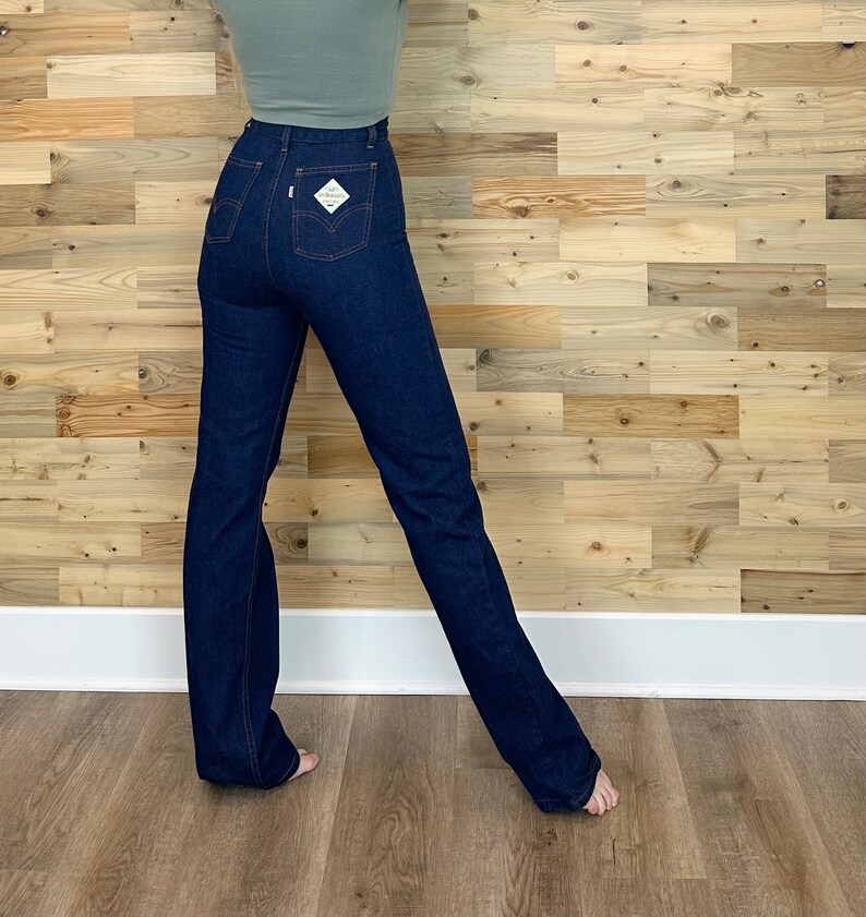 Vintage Levi's 70's High Rise Jeans / Size 22 23 XXS image 6