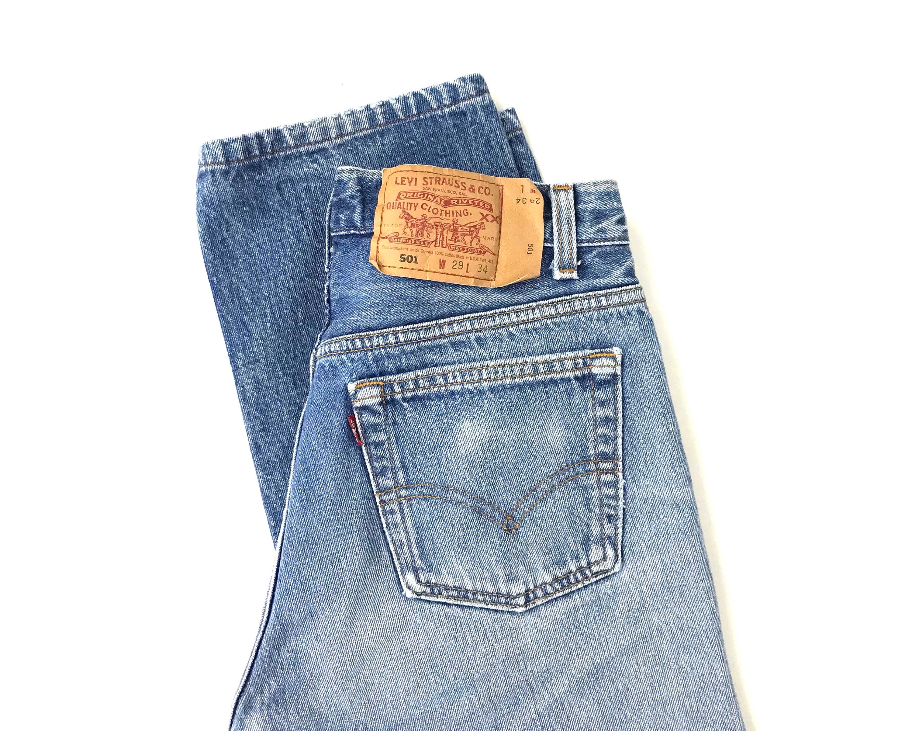 Vintage Levi's 501 Faded Jeans / Size 27