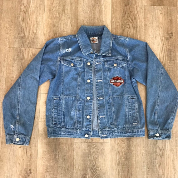 90's Harley Davidson Jean Jacket - image 7