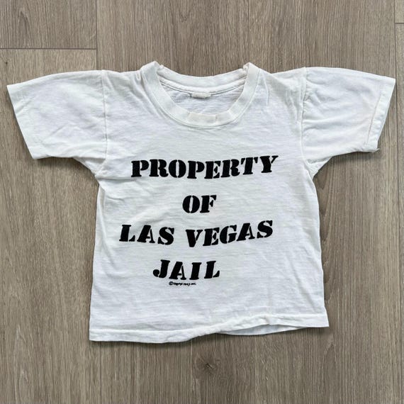 70's Property Of Las Vegas Jail Funny Vintage Tee Shirt T-Shirt / Youth Toddler
