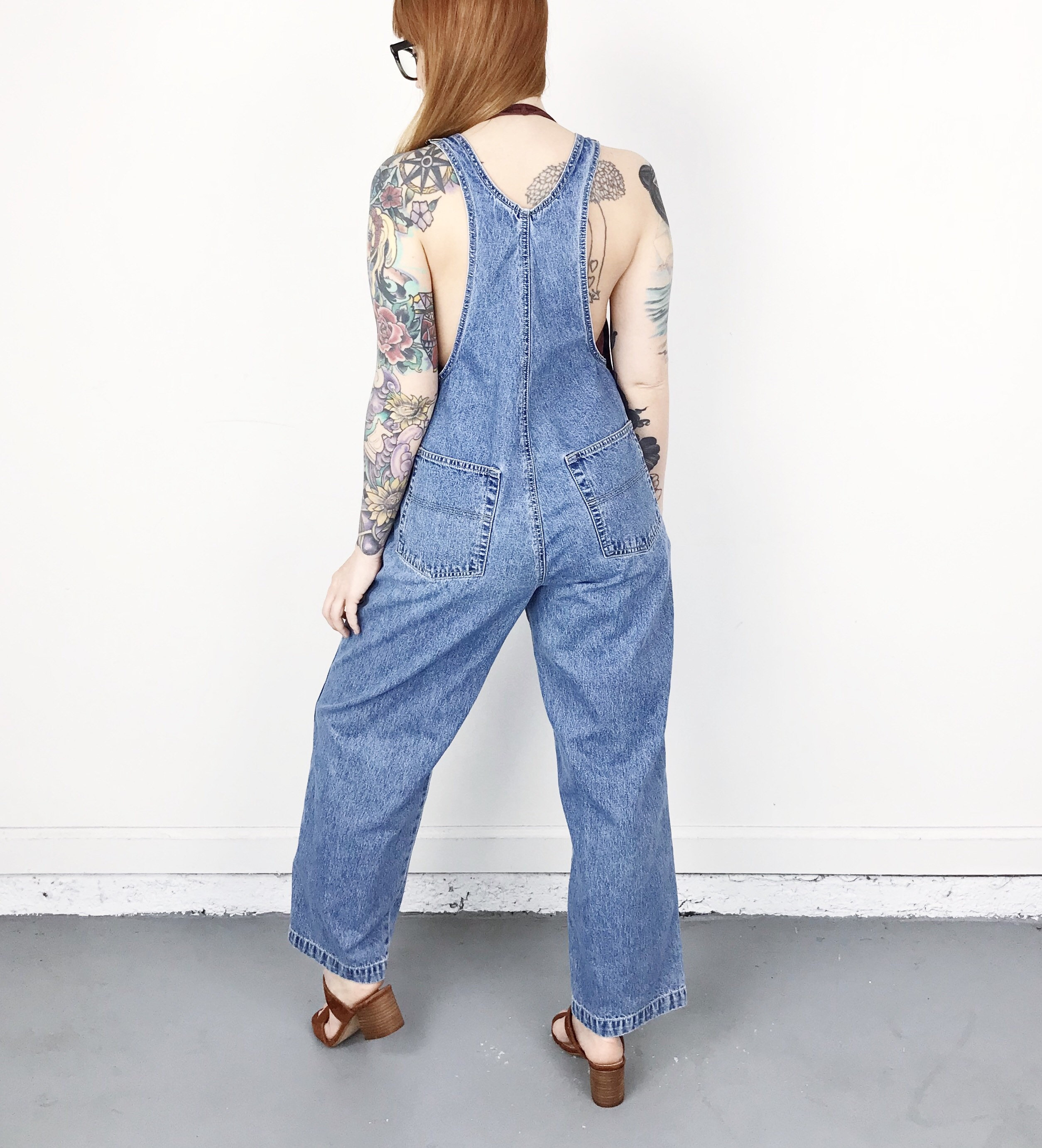 90's Denim Overalls / Size Small Petite