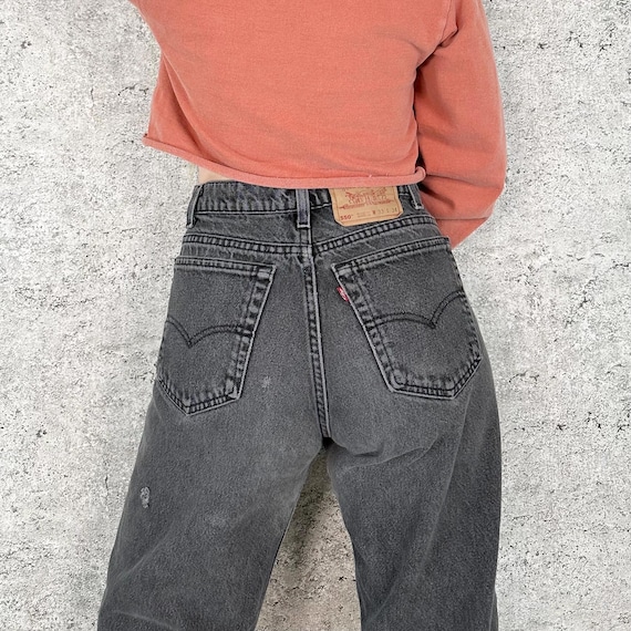 Levi's 550 Relaxed Fit Faded Black Vintage Jeans / Size 30