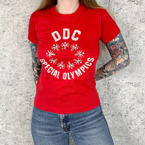 80's Vintage Soft Worn Special Olympics Tee Shirt T-Shirt