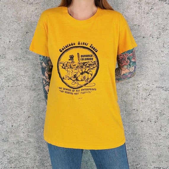 70's Vintage Soft Worn Colorado River Tours Durango Funny Travel Souvenir Tee Shirt T-Shirt