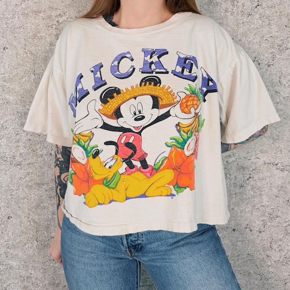 Mickey Mouse and Pluto Vintage Disney Tee Shirt T-Shirt