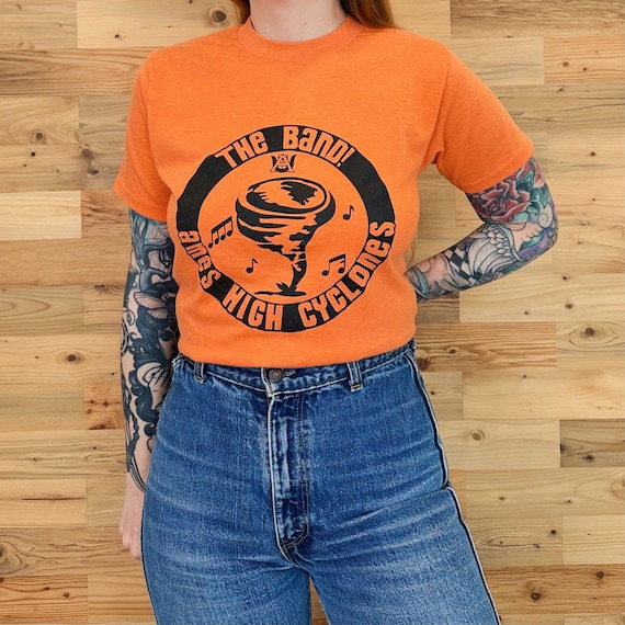 Soft 80's Ames High School Cyclones The Band Mascot Tee Shirt T-Shirt