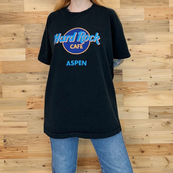 90's Vintage Hard Rock Cafe Aspen Colorado Tee Shirt T-Shirt