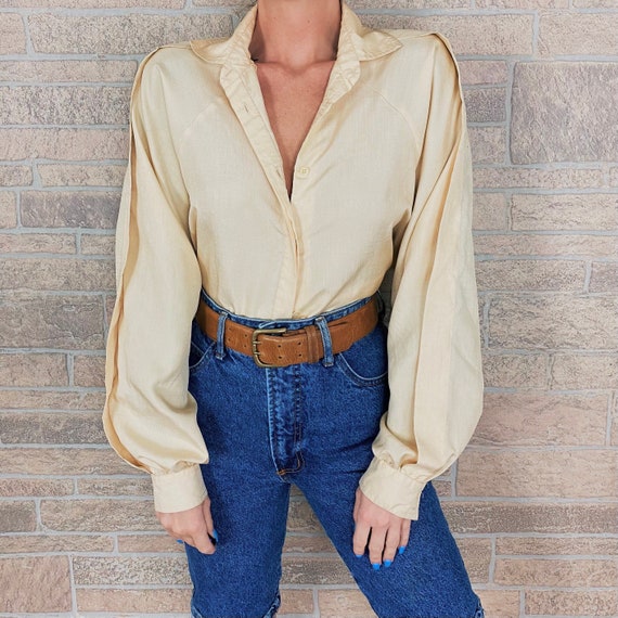 60's Vintage Edwardian Style Puff Sleeve Avant Gar