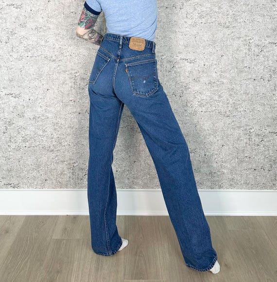 Levi's 505 Orange Tab Vintage Straight Leg Jeans / Size 33 34