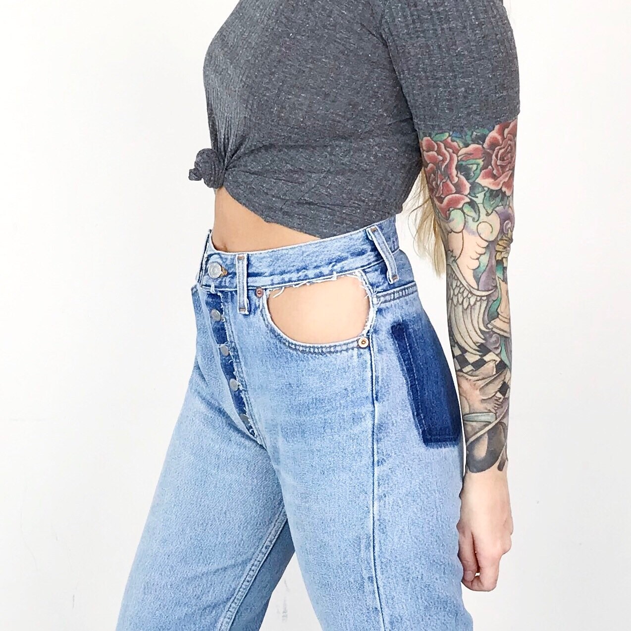 levi's deconstructed jeans