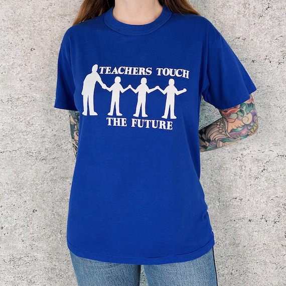 80's Vintage Teachers Touch The Future Sturgis Tee Shirt T-Shirt
