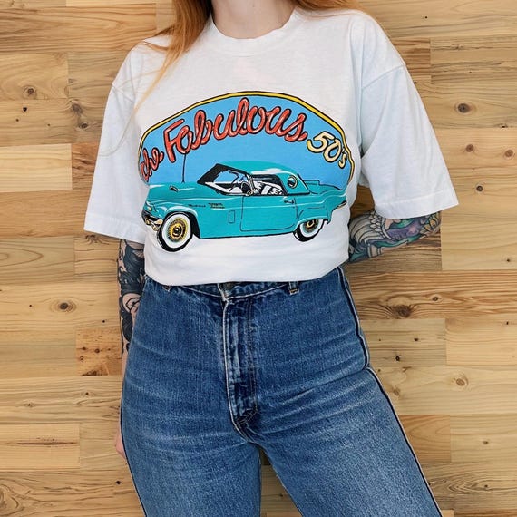 1955 Thunderbird Classic Car T-Shirt - Vintage American Muscle Car Design, Multiple Colors