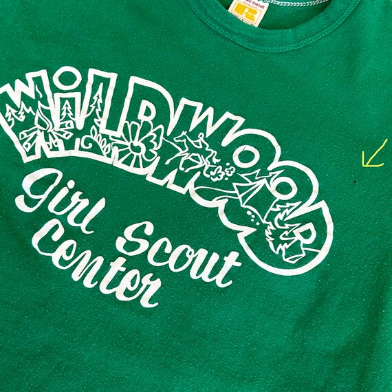 70's Vintage Wildwood Girl Scout Center Tee Shirt TS… Gem