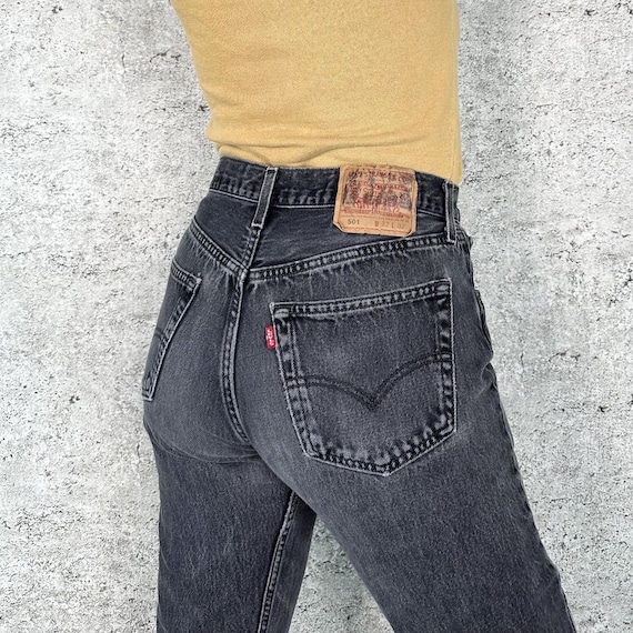 Levi's 501 Faded Black Vintage Jeans / Size 28 29