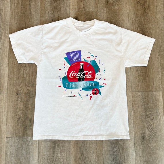 Vintage Coca-cola Celebrate 2000 Millennium Tee Shirt T-shirt - Etsy