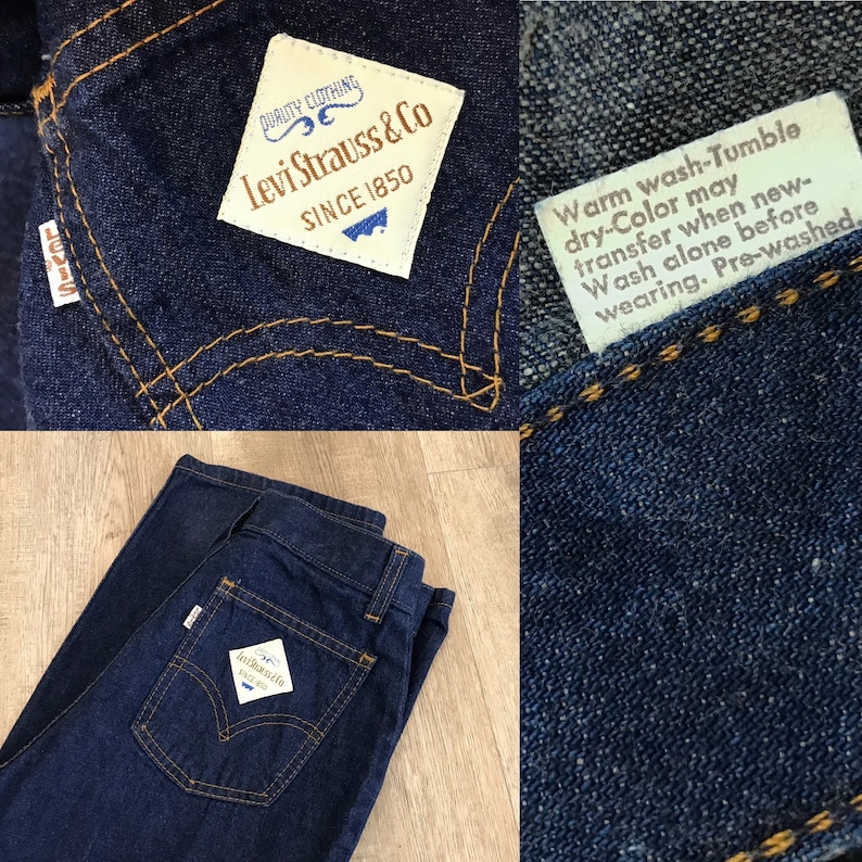 Vintage Levi's 70's High Rise Jeans / Size 22 23 XXS image 8