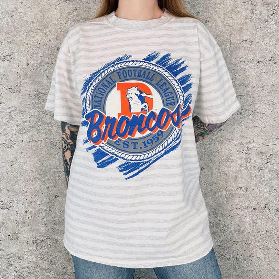 90's Vintage Denver Broncos NFL Football Team Tee Shirt T-Shirt