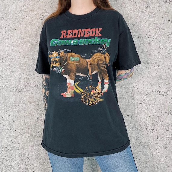 Funny Vintage Redneck Cowasockey Tee Shirt T-Shirt