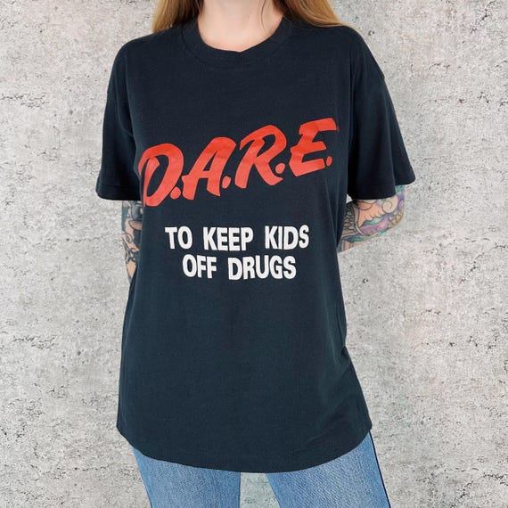 80's Vintage D.A.R.E. To Keep Kids Off Drugs Tee Shirt T-Shirt