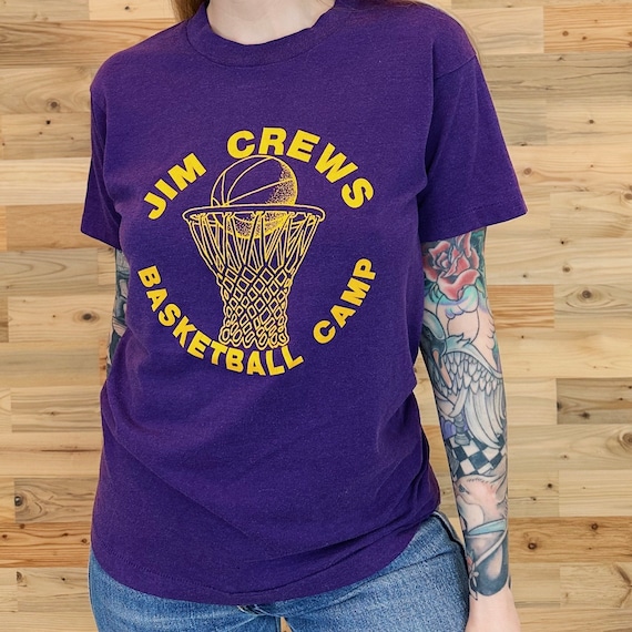 80's Soft Vintage Converse x Jim Crews Basketball Camp Tee Shirt T-Shirt