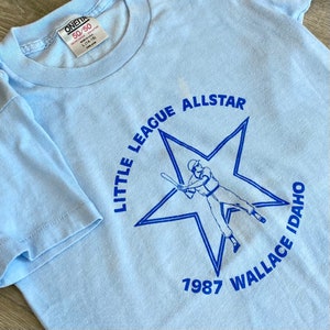 1987 Vintage Wallace Idaho Little League Tee Shirt image 7