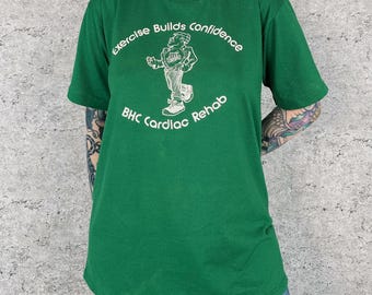 80's Soft Light Exercise Builds Confidence Vintage Tee Shirt T-Shirt