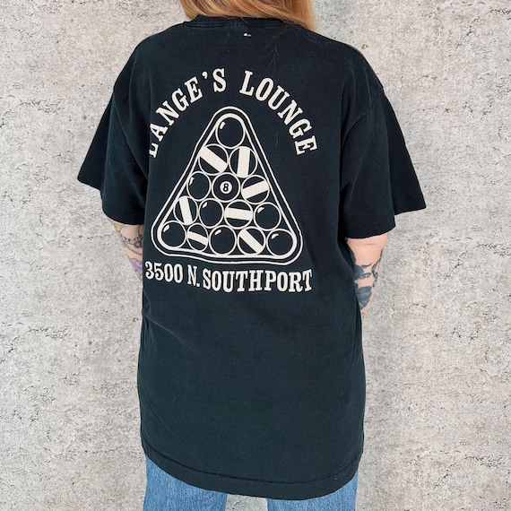 Lange's Lounge 90's Chicago Bar Vintage Tee Shirt T-Shirt