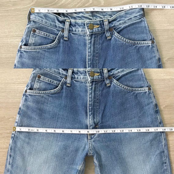 Lee Riders Vintage 1970's Flare Jeans / Size 24 - image 8