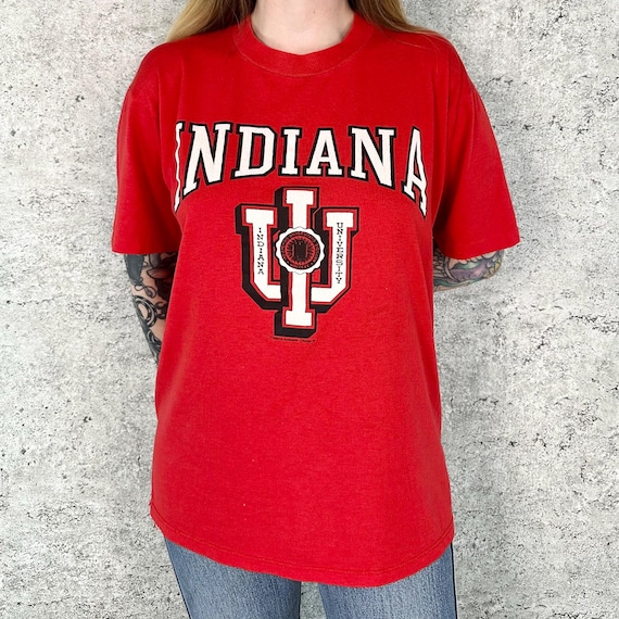 80's Indiana University Vintage School Tee Shirt T-Shirt