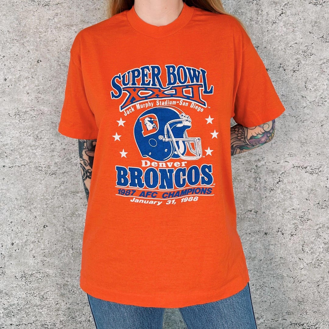Denver Broncos Vintage Super Bowl Tee Shirt T-shirt - Etsy
