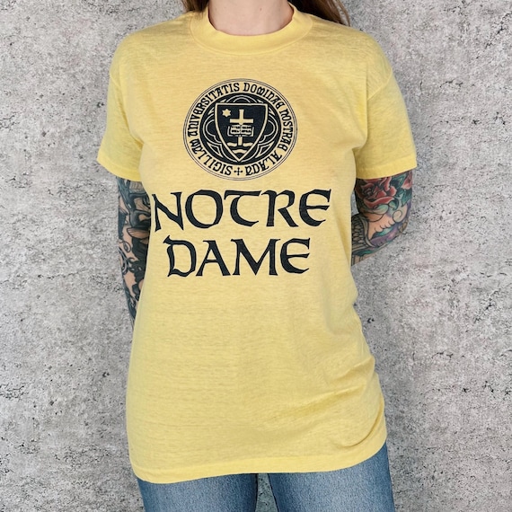 70's University of Notre Dame Vintage School Tee Shirt T-Shirt