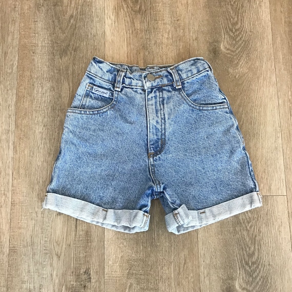 90's Vintage Guess Jeans Denim Shorts / Kid's Size 7 - Etsy