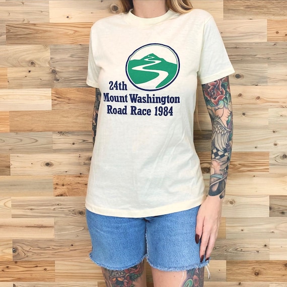 Soft 1984 Mount Washington Road Race Vintage Tee Shirt T-Shirt