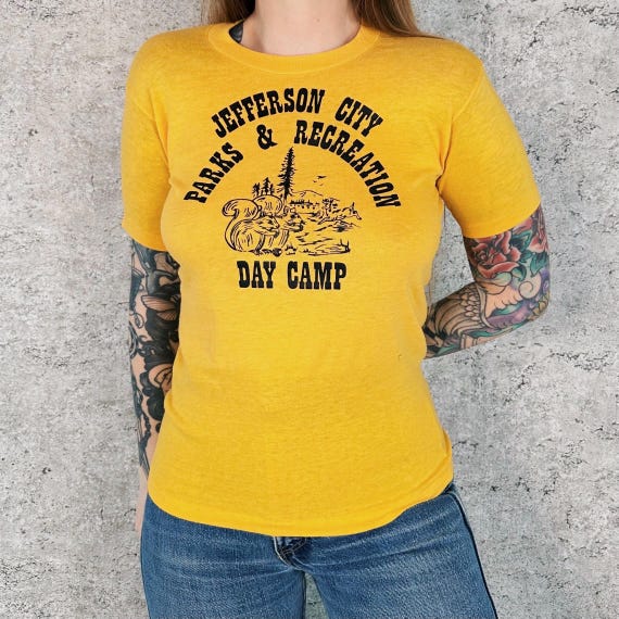 80's Vintage Jefferson City Parks and Recreation Day Camp Tee Shirt T-Shirt