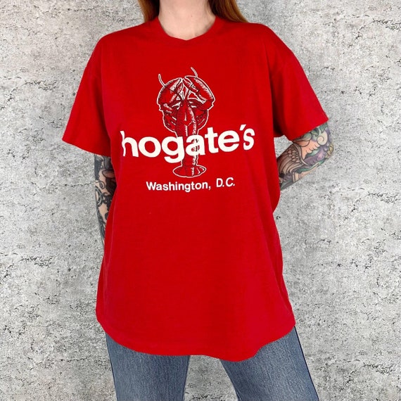 80's Vintage Hogate's Sea Food Restaurant Washington, D.C. Tee Shirt T-Shirt