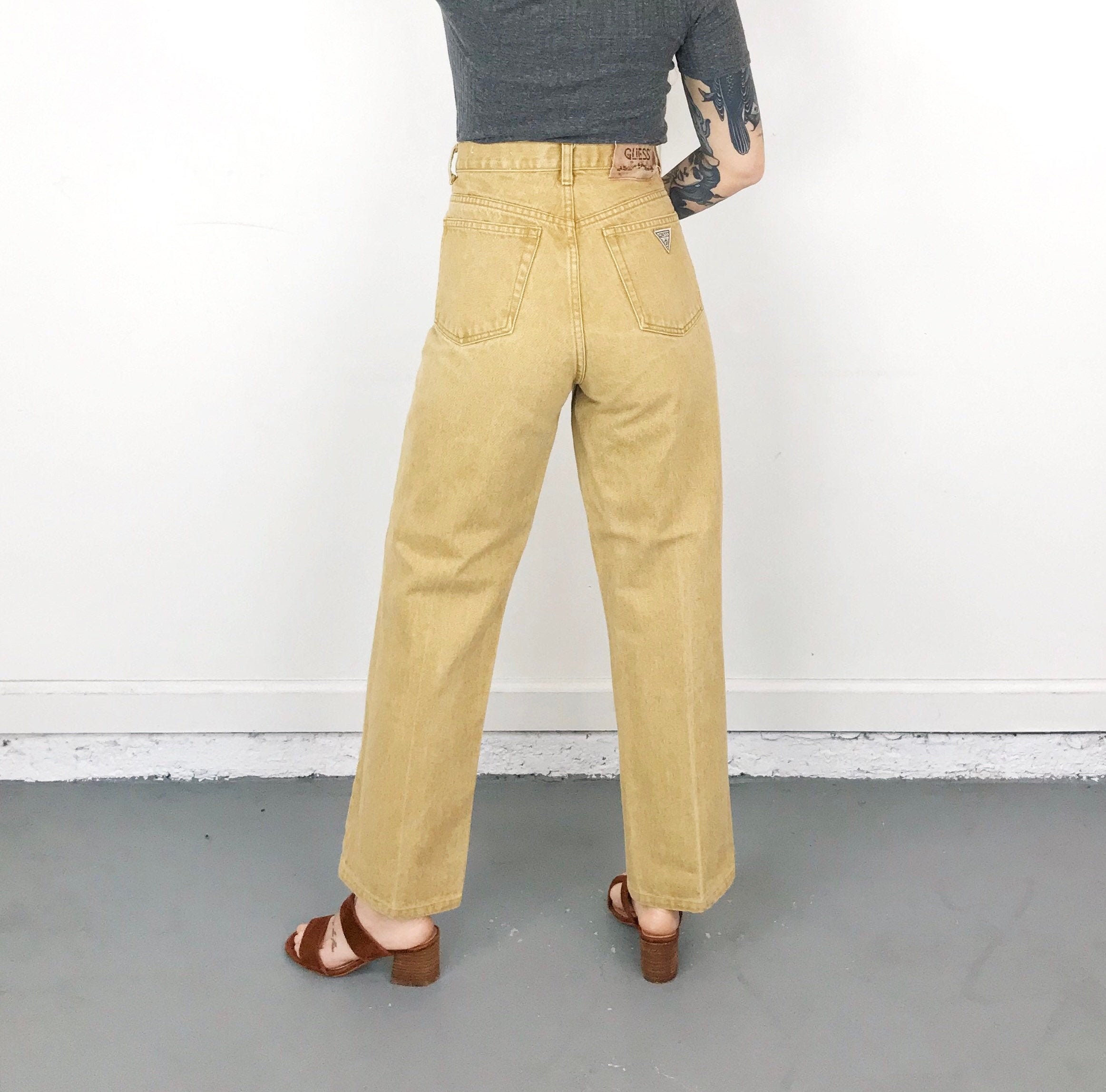 Guess Mustard Yellow Vintage Jeans / Size 32