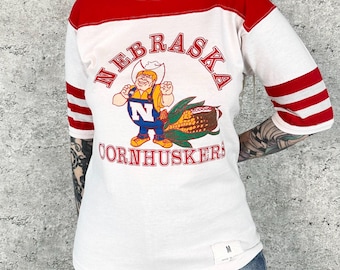 80's Vintage University of Nebraska Cornhuskers Tee Shirt T-Shirt