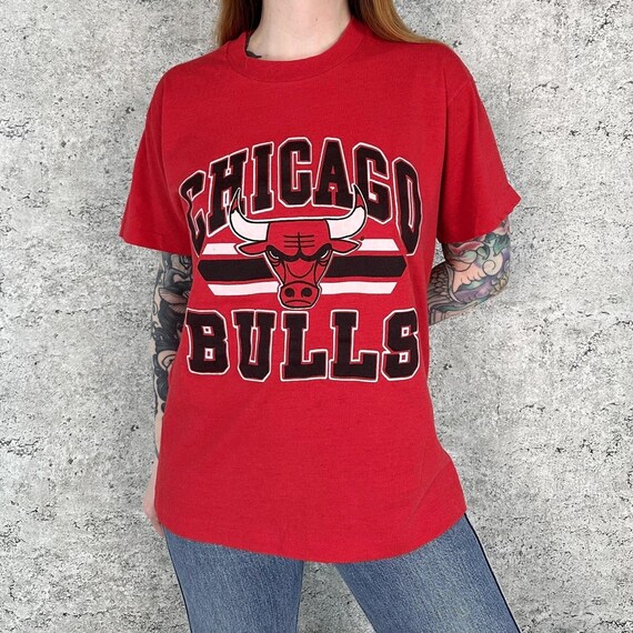 80's Vintage Chicago Bulls NBA Basketball Team T-Shirt Tee Shirt